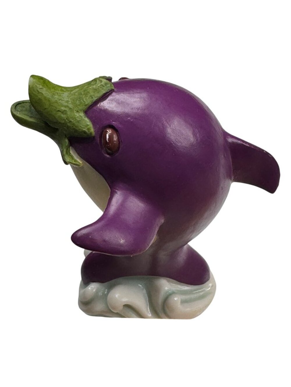Enesco Home Grown 2007 Eggplant Purple Porpoise #4008129 Resin Retired Rare Gift - Picture 12 of 13
